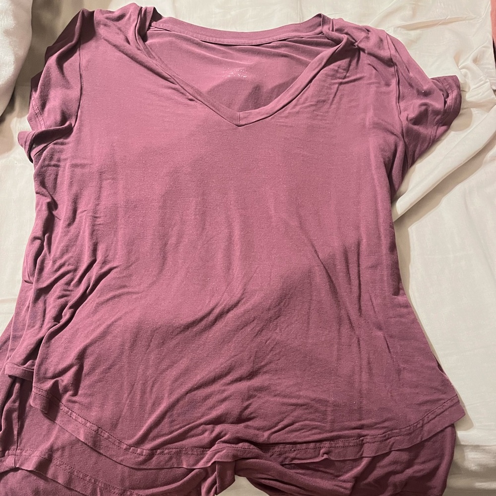 Latched Mama V-neck boyfriend tee